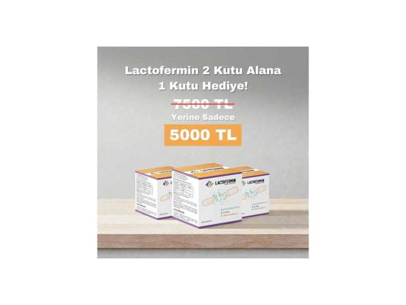Lactofermin 60 Kapsül 2 Kutu Alana 1 Kutu Hediye
