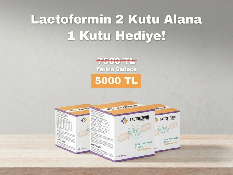 Lactofermin 60 Kapsül 2 Kutu Alana 1 Kutu Hediye